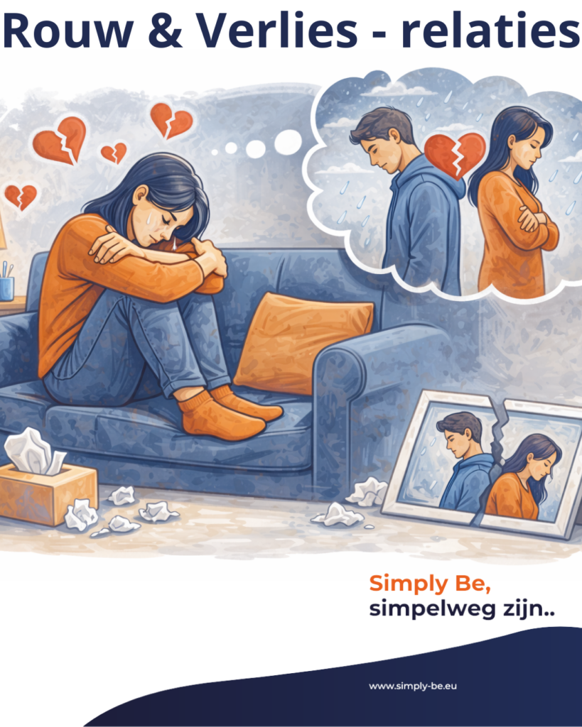 Verdrietige vrouw omdat de relatie uit is